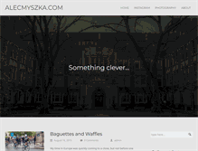 Tablet Screenshot of alecmyszka.com